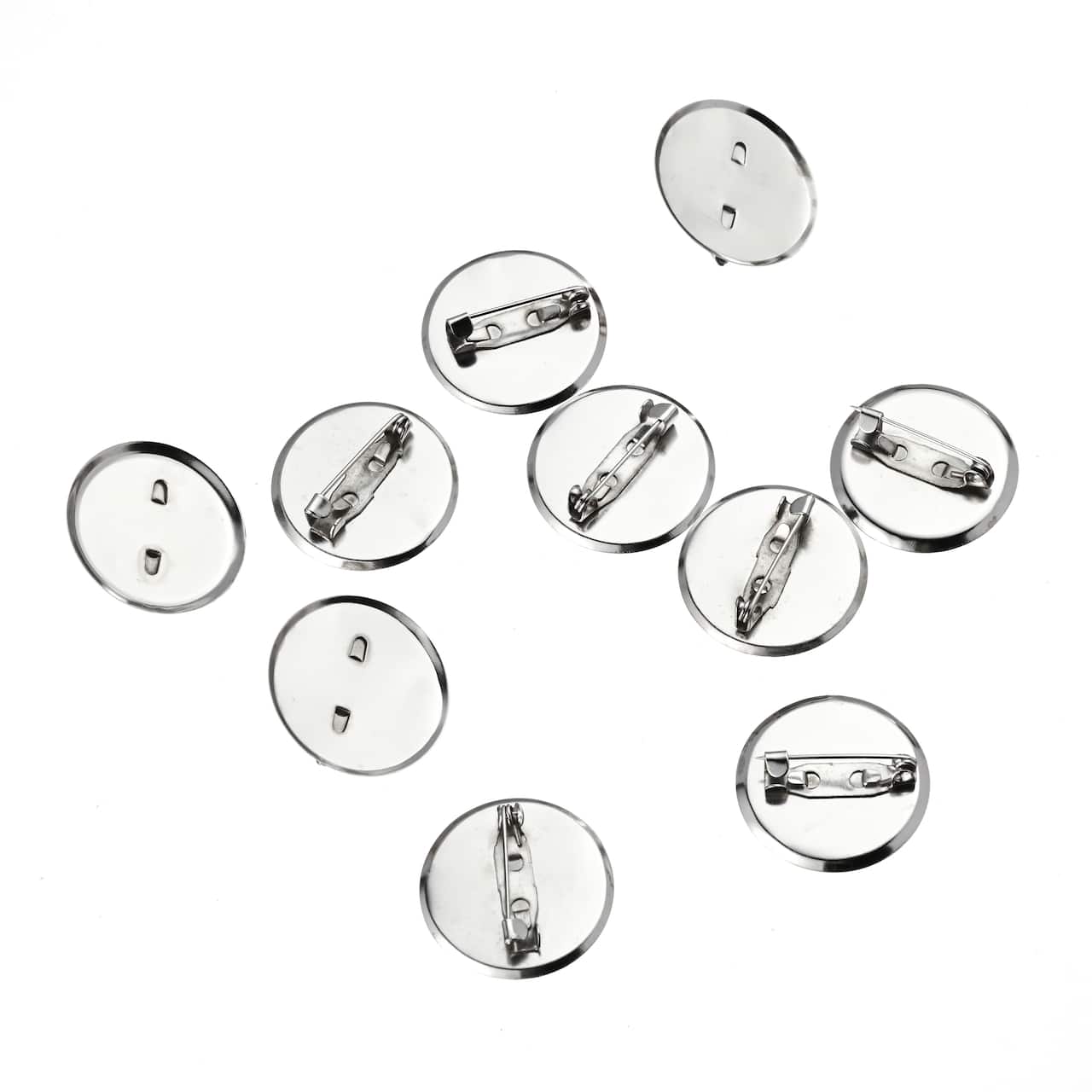 25mm Rhodium Brooch Blanks, 40ct. by Bead Landing™
